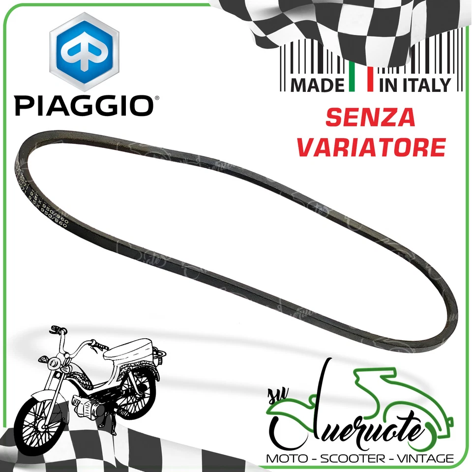 CINGHIA TRASMISSIONE PER PIAGGIO CIAO 50 1967-2004 NO A VARIATORE PULEGGIA FISSA