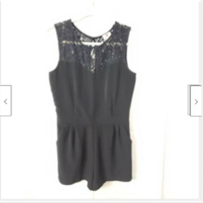 Mameluco para mujer One Clothing encaje bolsillos superiores talla M Foto 1 de 4