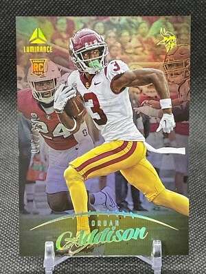 2023 Panini Luminance Rookie Holo Gold #107 Jordan Addison RC /200 - Image 1 of 3