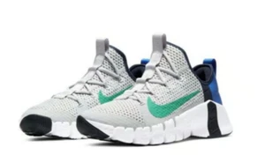 Nike Free Metcon 3 Grey Fog Neptune Green Sneakers CJ0861-043 Men's Size 7 - Picture 1 of 6