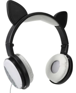 Bass Jaxx Glitter Cat Stereo Headphones With Microphone Maximum Bass - Picture 1 of 3