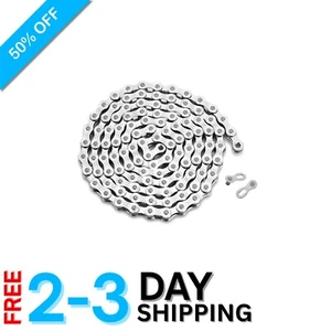 116-Link 6/7/8 Speed Bike Chain - Rust Resistant Stainless Steel Construction - Picture 1 of 9