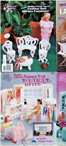 * Lienzo de plástico Barbie Moda Muñeca Muebles Patrón Libros TÚ ELIGES - Imagen 1 de 4