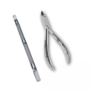Prestige Professionale Cuticole Unghie Tronchesine & 1 Spingi Pedicure Strumenti - Picture 1 of 1