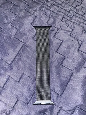 Correa de bucle milanesa genuina Apple Watch 42 mm - acero inoxidable Foto 1 de 2