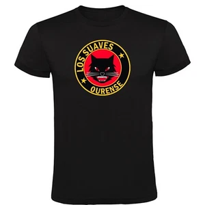Camiseta Negra Los Suaves Logotipo Hombre 100% Algodón Tallas S M L XL XXL - Imagen 1 de 2