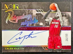 CALEB MARTIN 2023-24 Panini Noir Reigning Nights Signatures 36/99 - Picture 1 of 2