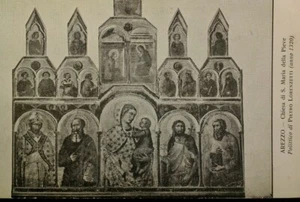 Italy Postcard Early 1900s Rare Arrezo Saint Maria della Pieve Church  - Picture 1 of 4