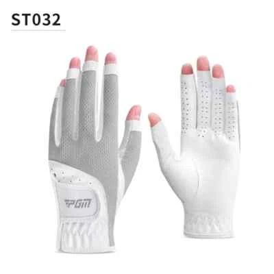 PGM 1 Pair Women Open Finger Golf Gloves Ladies Breathable Gloves Sport Mittens - Image 1 of 4