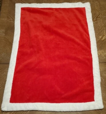 Manta bebé Koala rojo borde blanco Santa Navidad felpa suave seguridad Lovey Foto 1 de 4