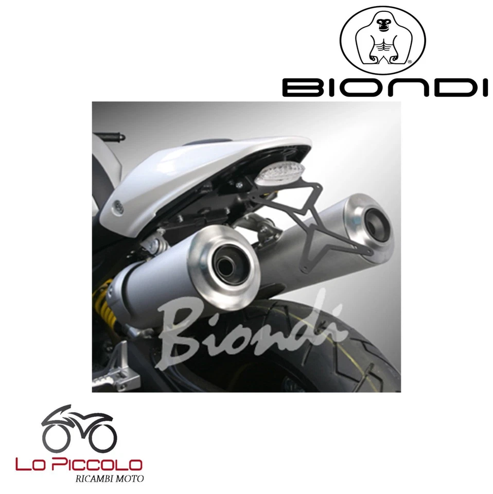 PORTATARGA BIONDI MOTO REGOLABILE INOX DUCATI MONSTER 696 2008 2009 2010 2011 - Imagem 1 de 1