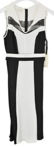 Abito Ludico PINKO Donna UK 8 Senza Maniche Longuette Pizzo Midi - Foto 1 di 13