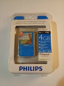 Philips GoGear Vibe 4GB MP3 Player Blue 2009 New Sealed - Picture 1 of 10