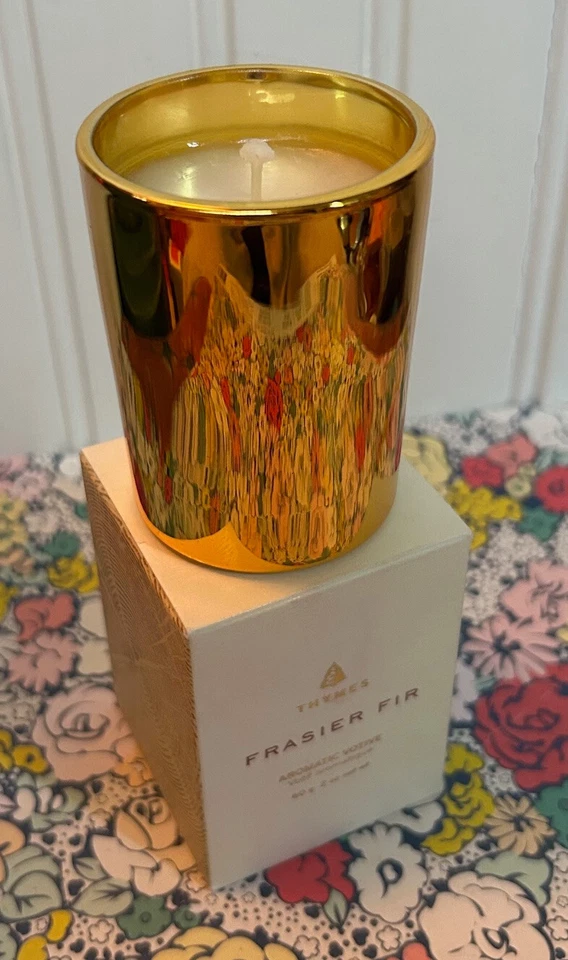 Thymes Frasier Fir Aromatic Votive Candle 2 oz.