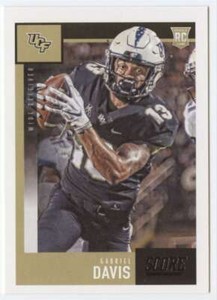 2020 Score #423 Gabriel Davis RC Rookie UCF Knights Football Card Buffalo Bills