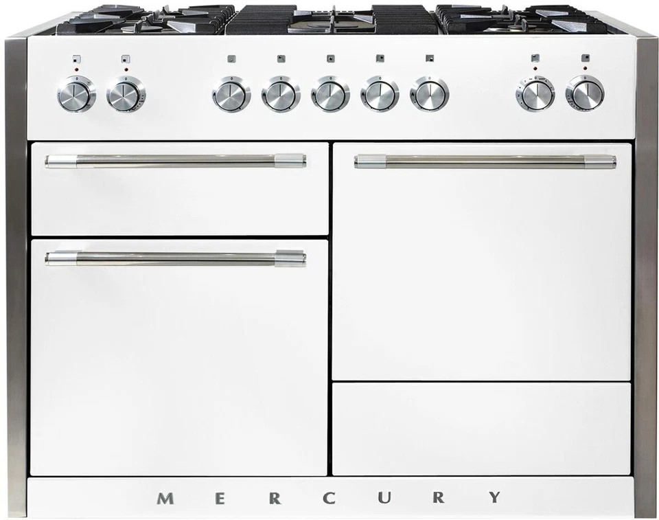 Aga AMC48DFWHT 48" White Pro 5 queimadores alcance duplo combustível novo na caixa #139206 MPA - Imagem 1 de 1