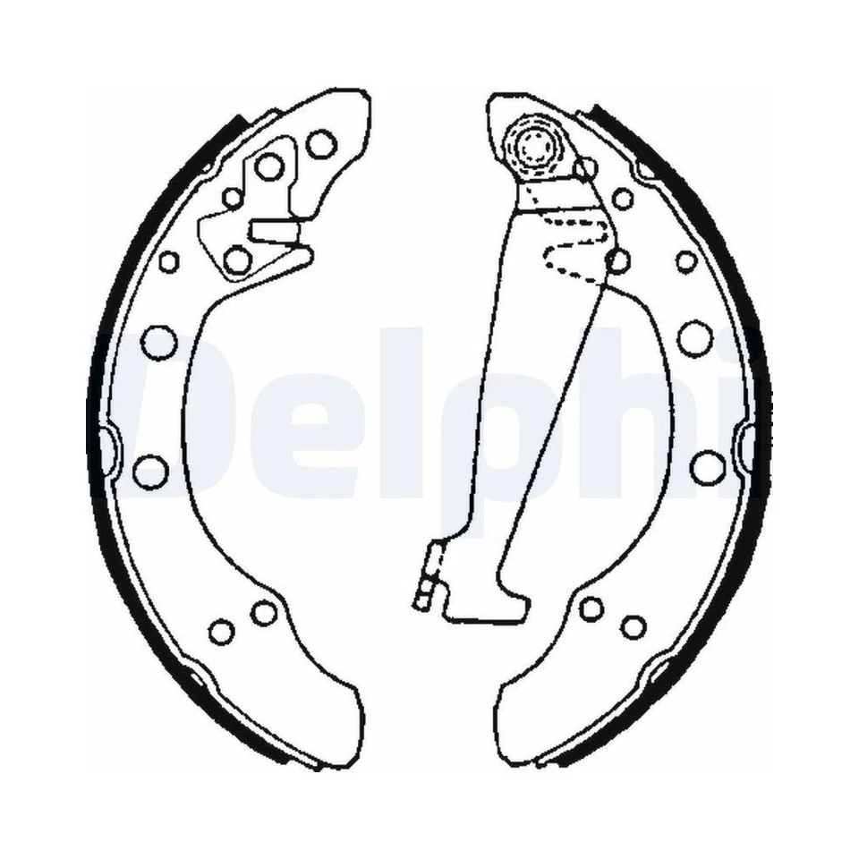 Bremsbackensatz DELPHI LS1625 für AUDI SEAT SKODA VW VW (FAW), Hinterachse - Bild 1 von 1