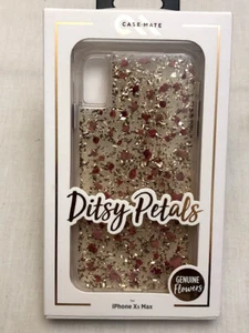 Case Mate 6.5" iPhone Xs Max Karat Ditsy Petals Hard Snap Case Cover - Pink - Picture 1 of 3