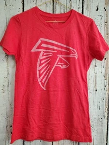 LZ Women's Medium Adidas Atlanta Falcons Short Sleeve Tee T-Shirt Top Shirt NEW - Picture 1 of 3