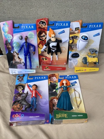 Disney Pixar Action Figure Lot 5 New, Soul, Incredibles, Brave, WallE, Coco Cover