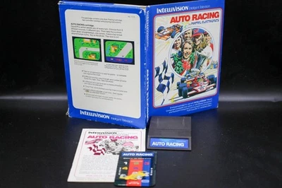 Auto Racing (Intellivision, 1980) Complete w/ Box, Manual, Inlays & Cartridge - Image 1 of 4