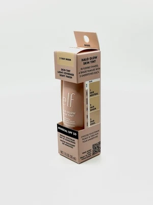 e.l.f. Halo Glow Skin Tint SPF 50. 2 Fair Warm NEW Light Coverage Dewy Finish - Image 1 of 4