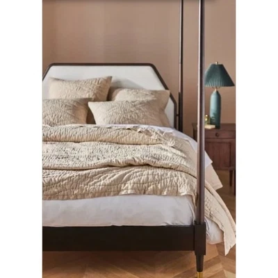 Colcha de algodão e cashmere Anthropologie Alora California King - Imagem 1 de 4