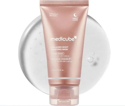 Medicube Paquete de Mascarilla Facial Despelable Envoltura de Colágeno Durante la Noche - Elasticidad y... Foto 1 de 3
