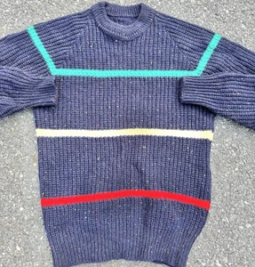 Vintage Pendleton Hudson Bay Stripes Country Traditions Wool Knit Sweater Size M - Picture 1 of 5