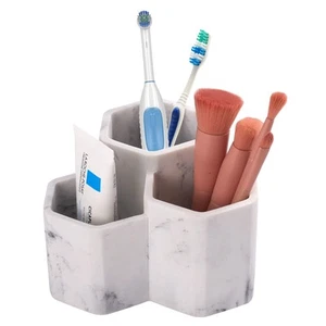 Toothbrush Holder for Bathrooms Toothpaste Holder Stand Bathroom Organizer fo... - Picture 1 of 8
