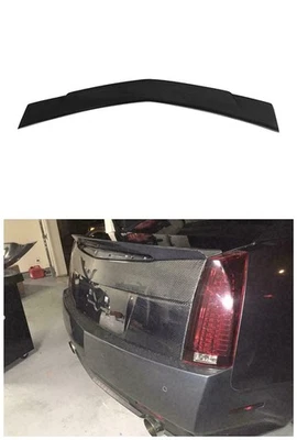 REAL Carbon Fiber Rear HighKick Trunk Spoiler For Cadillac CTS Sedan 2008-2013 A Foto 1 de 4
