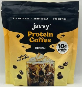 Javvy Whey Protein + Kaffee Original 12 Unzen (340 g) Ablaufdatum 07/2027, NEU - Bild 1 von 6