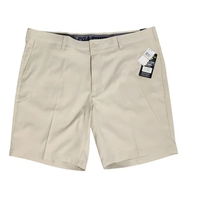 Pantalones Cortos PGA TOUR Para Hombre Talla 42 Sólidos Todo Bronceado Elastizados Cintura UPF 50 Rendimiento Foto 1 de 4