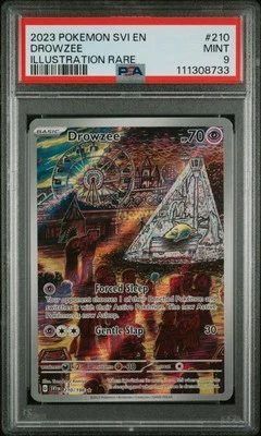 Pokémon TCG - PSA 9, 2023 Drowzee, Illustration Rare, SV: Base Set, 210 - Image 1 of 3