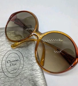 Vintage 70s Christian Dior Optyl Frame Oversized Sunglasses 2045-30 Rare - Picture 1 of 10