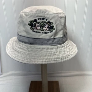 Vintage Walt Disney World Mickey Minnie Mouse Animal Kingdom Safari Bucket Hat - Picture 1 of 12