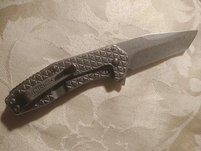 Kershaw Cathode 1324 Framelock Tanto Gray Folding Knife - Excellent condition! - Image 1 of 4