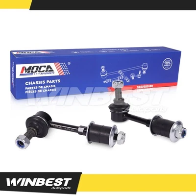 Par (2) de eslabones estabilizadores de extremo de barra estabilizadora delantera aptos para Toyota Sequoia Tundra  Foto 1 de 4