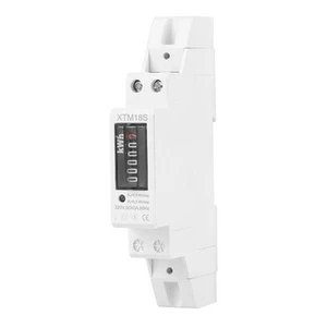 (30)A Digital 1 Phase 2 Wire 1P Din Rail Electric Meter Electronic KWh Meter XO - Picture 1 of 9