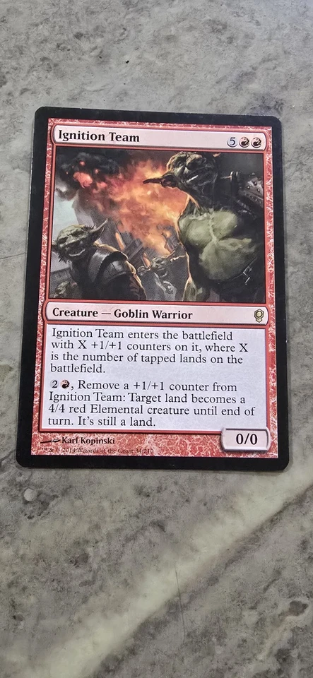 Ignition Team Conspiracy Regular Creature Goblin Warrior Rare MTG NM  - Image 1 of 1