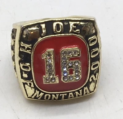 Replica Joe Montana #16 MVP Super Bowl HOF Ring  49ers Heavy READ - Image 1 of 4