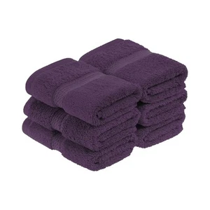 Egyptian Cotton Pile Face Towel/Washcloth Set of 6, Ultra Soft Luxury Towels,... - Picture 1 of 9