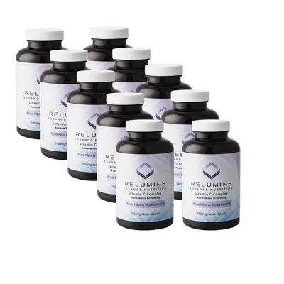 10 Bottles Relumins Advance Vitamin C 1000mg - MAX Skin Whitening W/ Rose Hips - Image 1 of 4