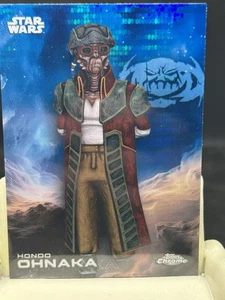 Hondo Ohnaka 2025 Topps Chrome Star Wars Blue Pulsar Refractor #123 Clone Wars - Bild 1 von 2