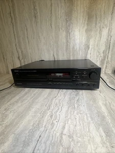 Denon DRS-610 Stereo Horizontal Load Cassette Deck Tested Very Clean W/ Cables - Picture 1 of 8