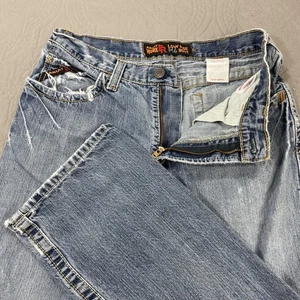 Ariat Work FR M4 Boot Jeans Mens 32x30 Blue Flame Resistant Low Rise Distressed - Picture 1 of 11