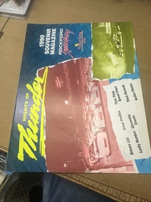 1990 Winston Racing Series NASCAR Rockford Speedway Program - Image 1 of 4