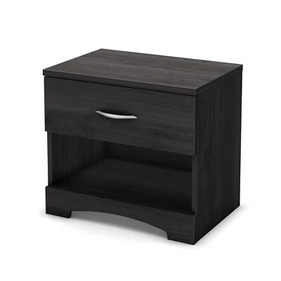 South Shore Step One 1-Drawer Nightstand Gray Gray Oak - Image 1 of 3