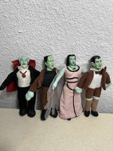 The Munsters Plüsch Figur Vinyl Kopf Puppe Herman Lily Eddie Opa Set (a1) - Bild 1 von 10