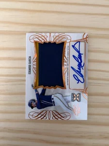 2021 Leaf Trinity Patch Autographs Bronze #PAEG1 Eduardo Garcia - Picture 1 of 2